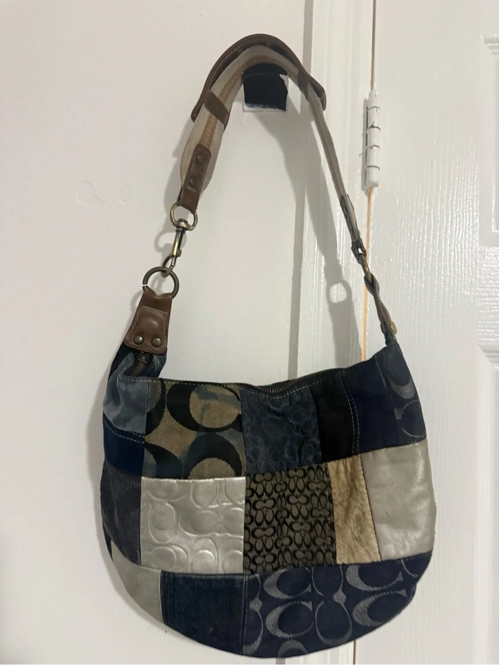 Coach Black Jeans with Navy Accent